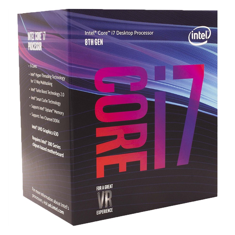 CPU Intel Core i7 8700 (4.60GHz, 12M, 6 Cores 12 Threads)